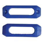 Kit 12 Plastiche Colorate Per Passanti Argento - AC1186-AR