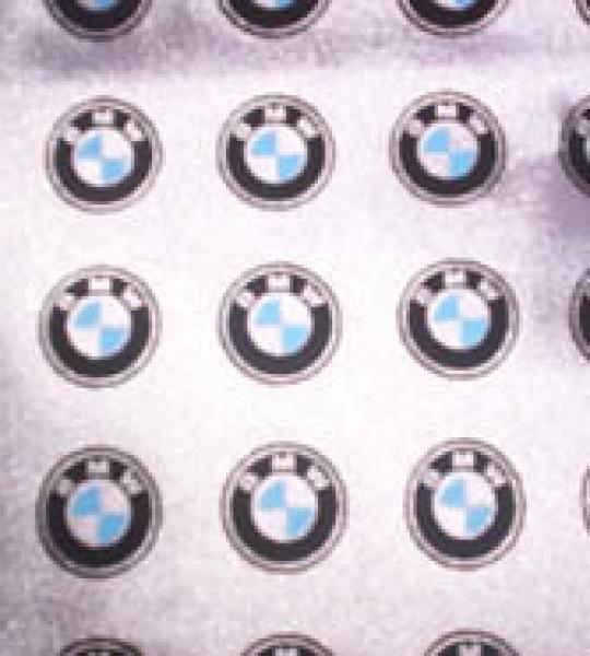 Foulard Grigio Stampato BMW -  Cm 72X72 - Polyestr